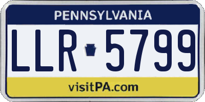PA license plate LLR5799