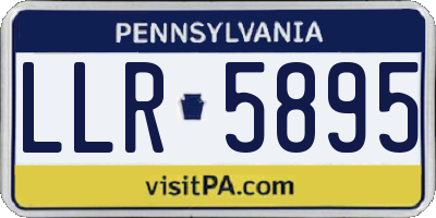 PA license plate LLR5895