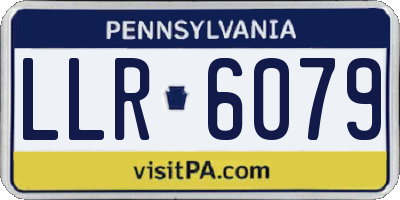 PA license plate LLR6079