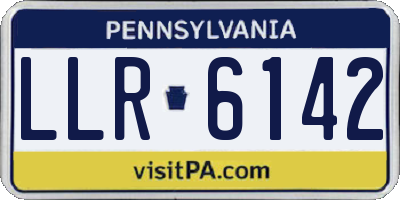 PA license plate LLR6142
