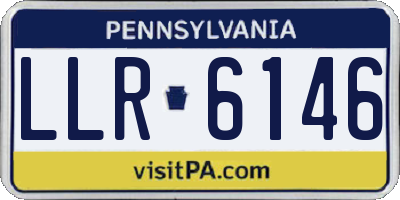 PA license plate LLR6146