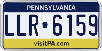 PA license plate LLR6159