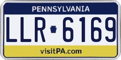 PA license plate LLR6169