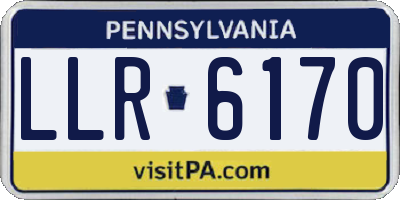 PA license plate LLR6170