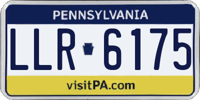 PA license plate LLR6175