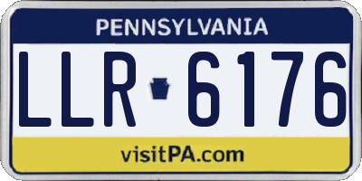 PA license plate LLR6176