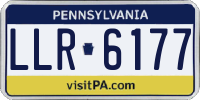 PA license plate LLR6177