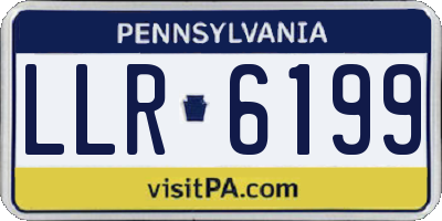 PA license plate LLR6199
