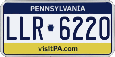 PA license plate LLR6220
