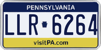 PA license plate LLR6264