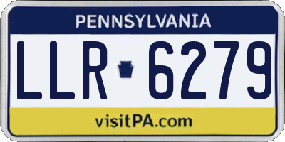 PA license plate LLR6279