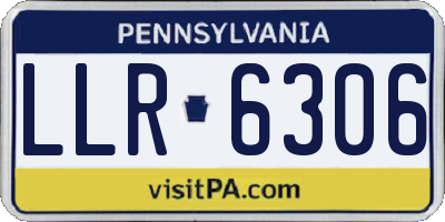 PA license plate LLR6306