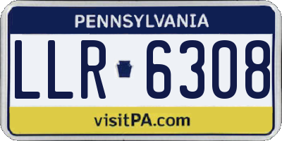 PA license plate LLR6308