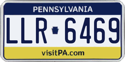 PA license plate LLR6469