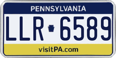 PA license plate LLR6589
