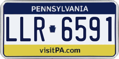 PA license plate LLR6591