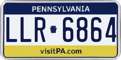 PA license plate LLR6864