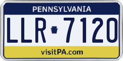 PA license plate LLR7120