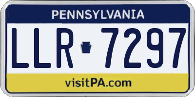 PA license plate LLR7297