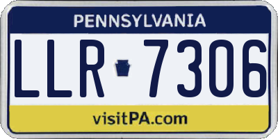 PA license plate LLR7306