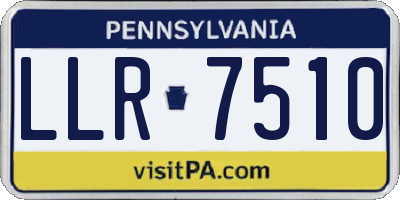 PA license plate LLR7510