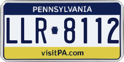 PA license plate LLR8112