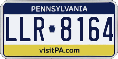 PA license plate LLR8164