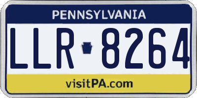 PA license plate LLR8264
