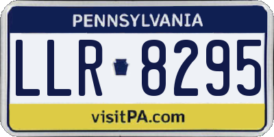 PA license plate LLR8295