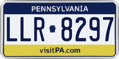 PA license plate LLR8297