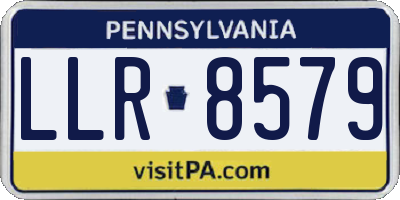 PA license plate LLR8579