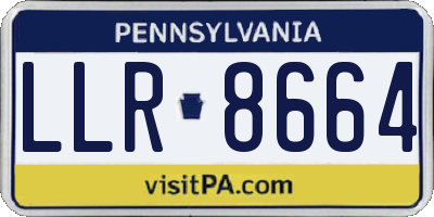 PA license plate LLR8664