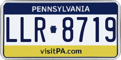 PA license plate LLR8719