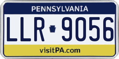 PA license plate LLR9056