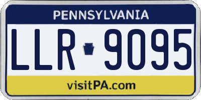 PA license plate LLR9095