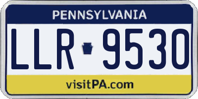 PA license plate LLR9530