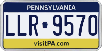 PA license plate LLR9570
