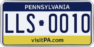 PA license plate LLS0010