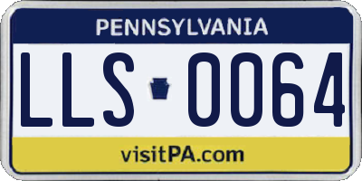 PA license plate LLS0064