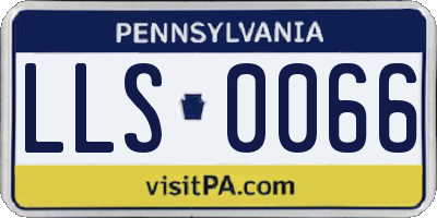 PA license plate LLS0066
