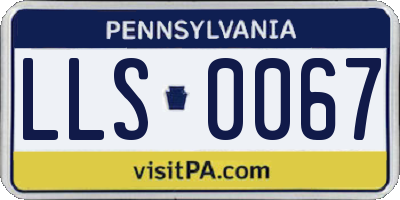 PA license plate LLS0067