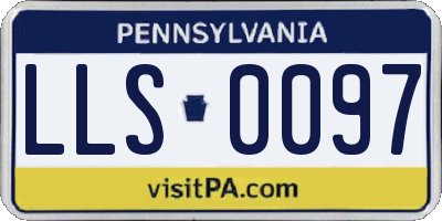 PA license plate LLS0097