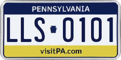 PA license plate LLS0101