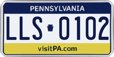 PA license plate LLS0102