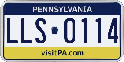 PA license plate LLS0114