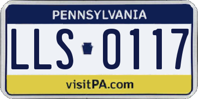 PA license plate LLS0117