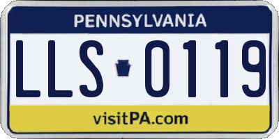 PA license plate LLS0119