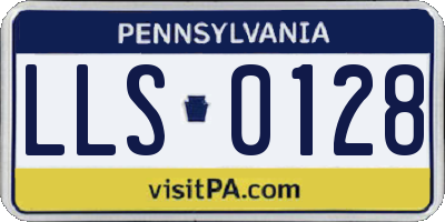 PA license plate LLS0128