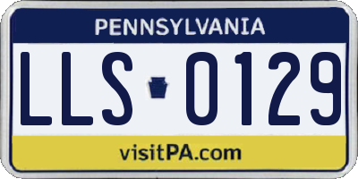 PA license plate LLS0129