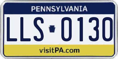 PA license plate LLS0130